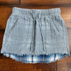 Cloth & Stone striped mini skirt. Size XS.